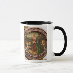 Taza La Virgen que adora al niño de Cristo