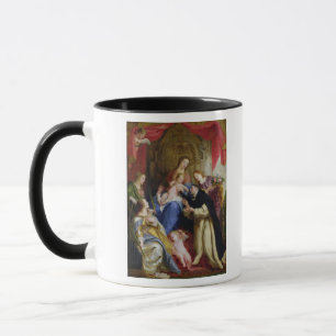 Taza La Virgen que ofrece el rosario