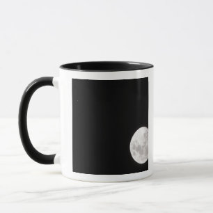 Taza La vista de una Luna Llena, también muestra Marte