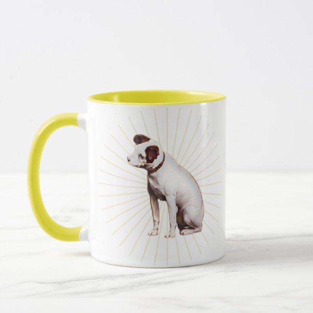 Taza La voz de su maestro brilla brillante (Izquierda)