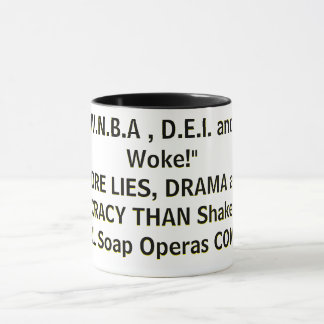 Taza La W.N.B.A , D.E.I. y "¡Los despiertos!" MÁS MENTI