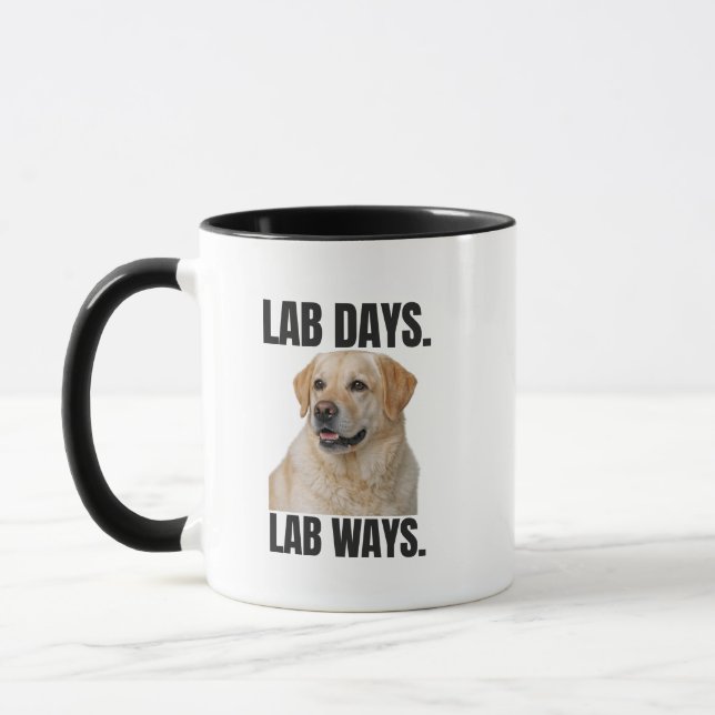Taza Lab Days Lab Ways – Yellow Labrador Coffee (Izquierda)