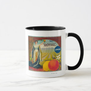 Taza LabelCorona anaranjado real, CA