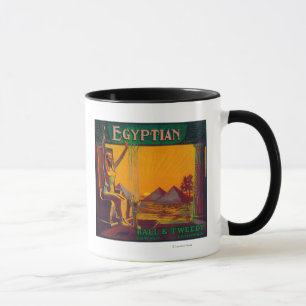 Taza LabelDowney anaranjado egipcio, CA