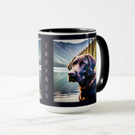 Taza Laboratorio de chocolate en el Lago de la Montaña