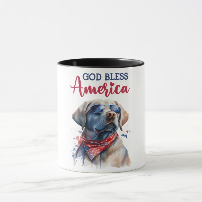 Taza Laboratorio de Perros Patriotas (Centro)