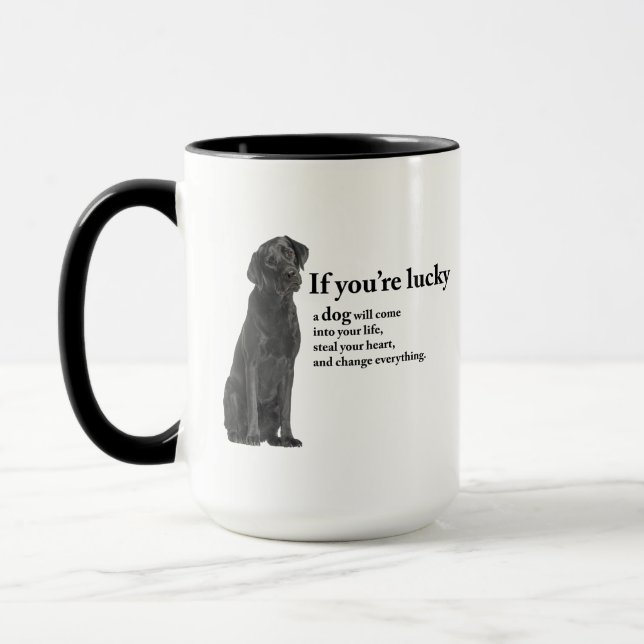 Taza Laboratorio negro afortunado (Izquierda)