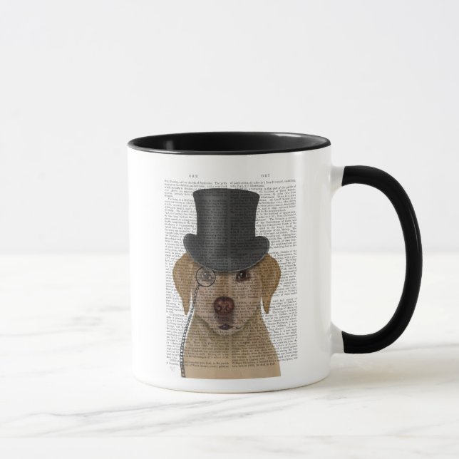 Taza Labrador amarillo, hebilla formal y Gorra (Derecha)