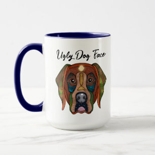Taza Labrador Recuperador perro feo cara mugre