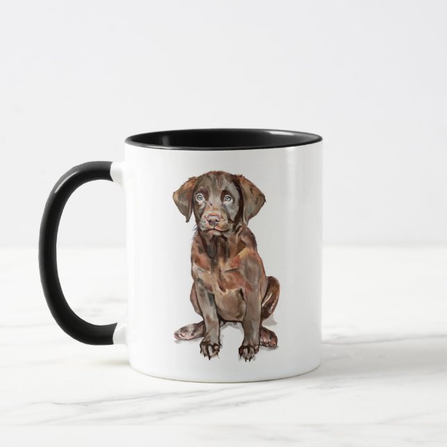 Taza Labrador Retriever de Chocolate (Izquierda)