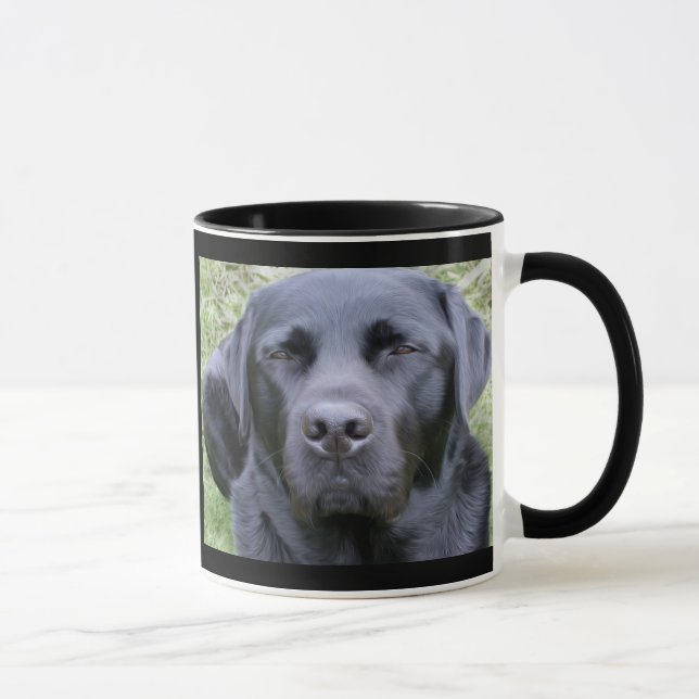 Taza Labrador retriever negro (Derecha)