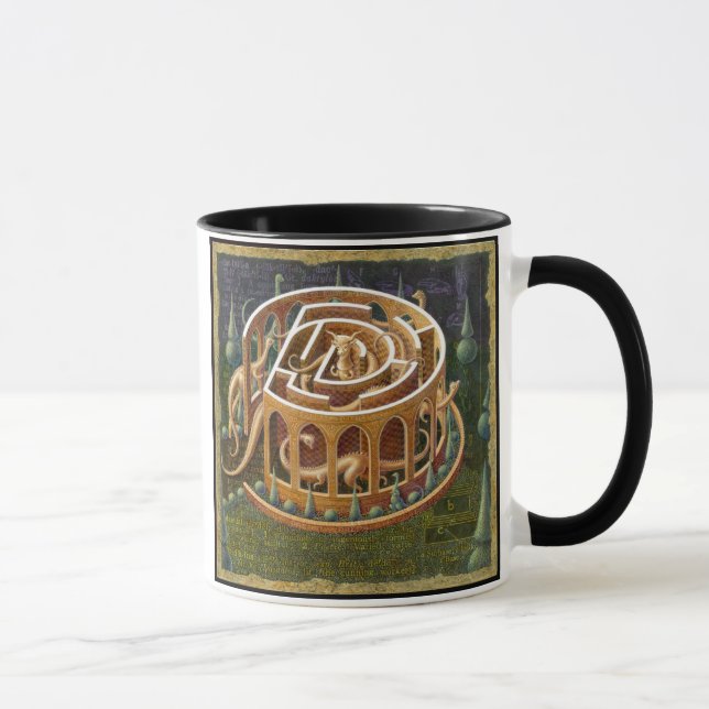 Taza Labyrinth Mug, Daedal: Arte mazista, dinosaurios (Derecha)