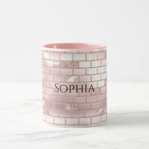 Taza Ladrillos rosas de Glam Rubor
