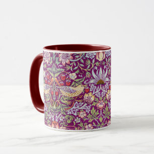 Taza Ladrón de fresa rojo, William Morris
