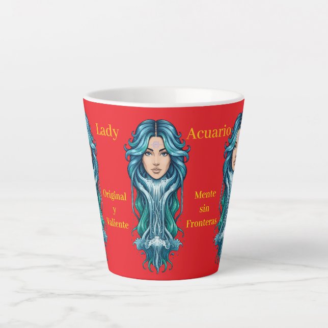 Taza Lady Acuario – Tu signo en cada sorbo (Anverso)