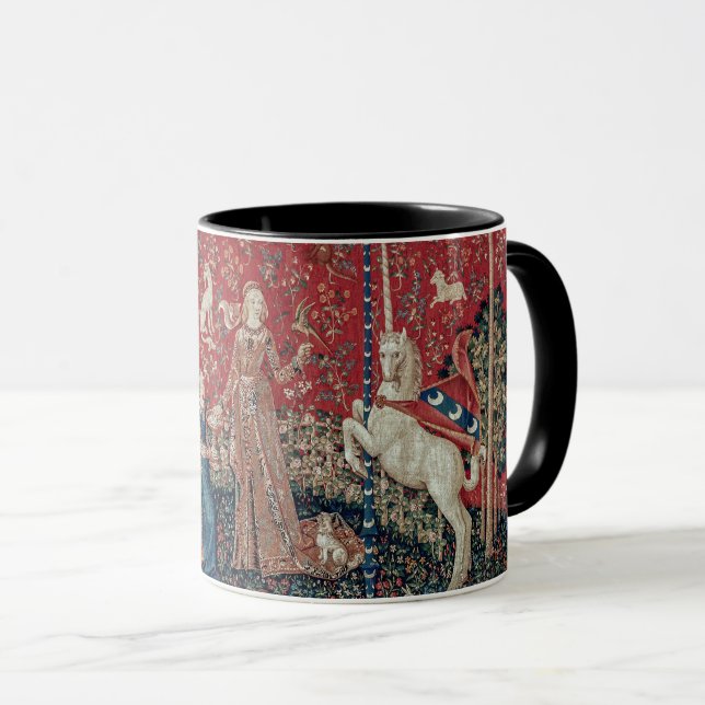 Taza Lady and Unicorn Medieval Tapestry Taste (Anverso derecho)