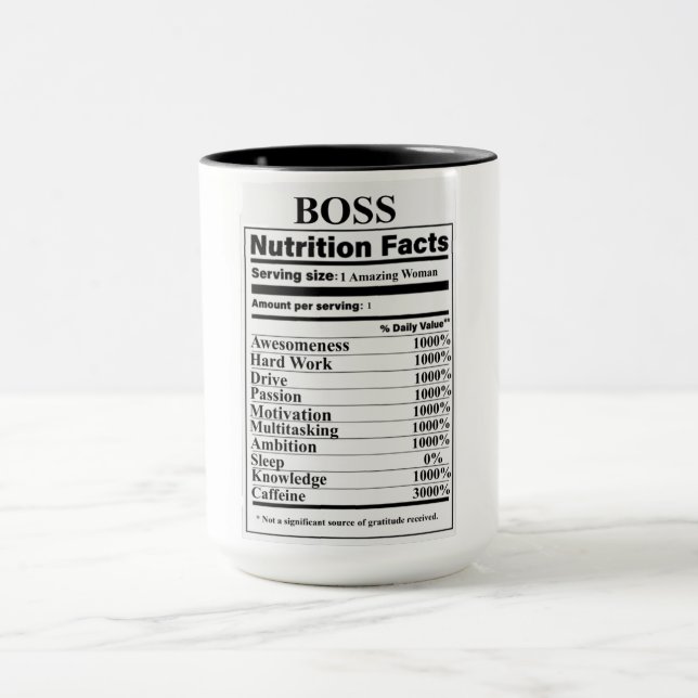Taza Lady Boss Nutrition Hacts (Centro)