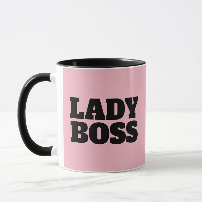 TAZA LADY BOSS PINK COFFEE MUGS (Izquierda)