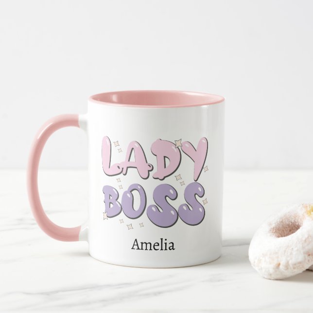 Taza Lady Boss Retro (Con donut)