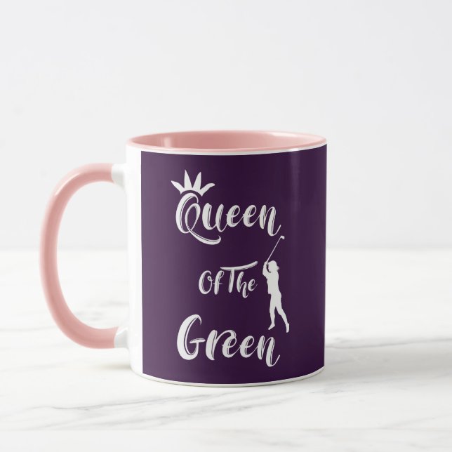Taza Lady Golfers Se Divertido Reina De La Cita Verde (Izquierda)