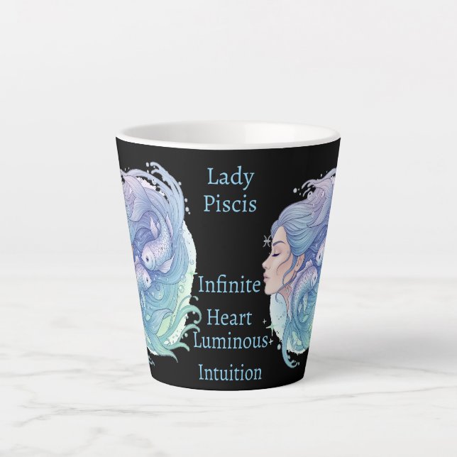 Taza Lady Piscis – Mística en cada sorbo (Anverso)