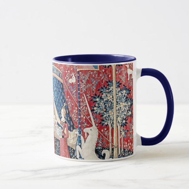 Taza Lady y el unicornio 1500 aman a Paris Mug (Derecha)