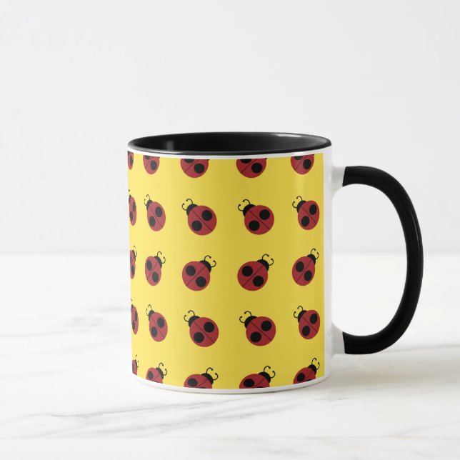 Taza Ladybug 60s retro fresco amarillo (Derecha)