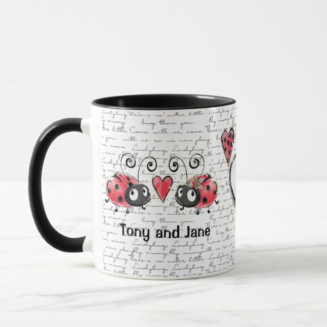 Taza Ladybug Ladybird design Mug (Izquierda)