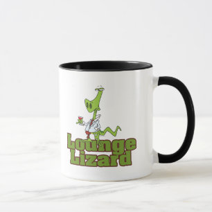 Taza lagarto de salón caricatura