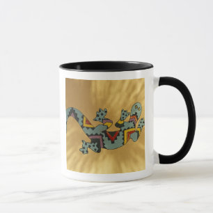 Taza Lagarto geco pintado en la pared, Tucson, Arizona,