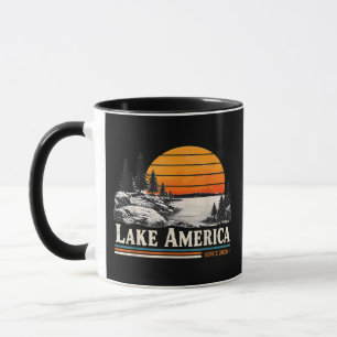 Taza Lago América 2026 Vintage