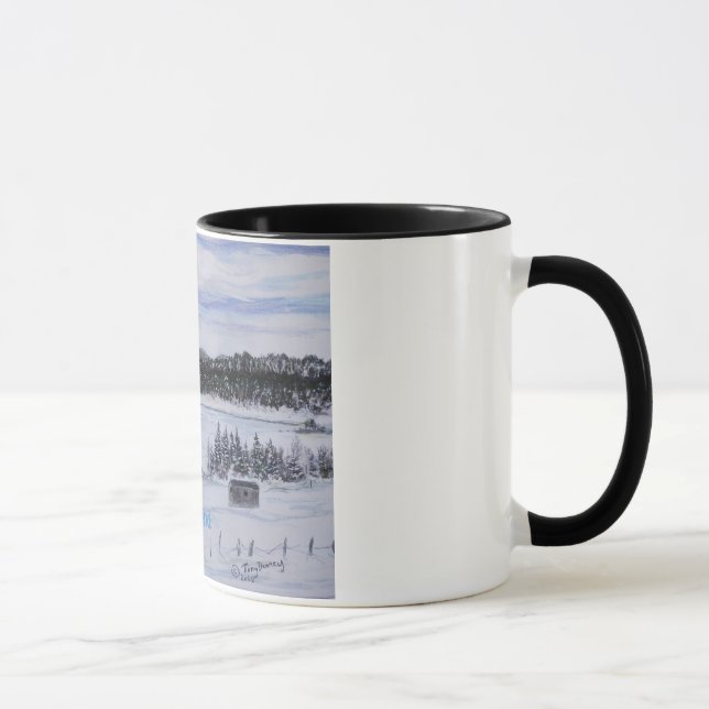 Taza lago congelado NL cabina de Canadá en el estanque (Derecha)