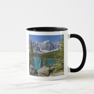 Taza Lago Moraine, Rocosas canadienses, Alberta, Canadá