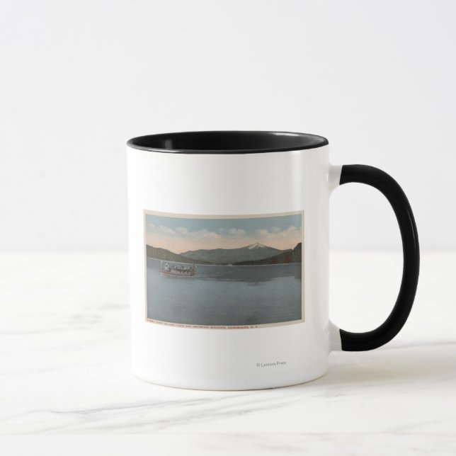 Taza Lago Placid, NY - Vista de Doris Steamer (Derecha)