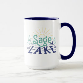 Taza Lago Retro Sage 15oz Mug