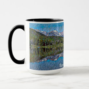Taza Lago Sprague en el Parque Nacional de las Montaña