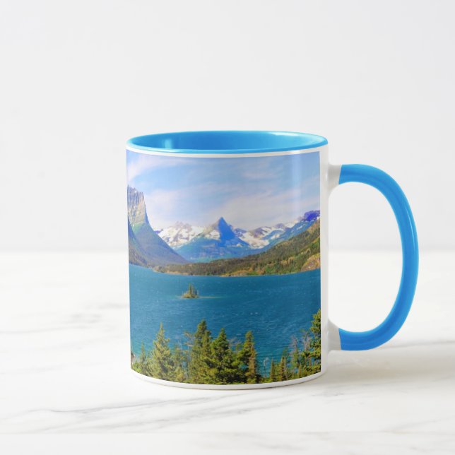 Taza Lago st. Mary, Parque Nacional Glacier, Montana (Derecha)