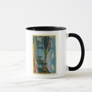Taza Lago Tioga y Monte Dana en Alta Sierra