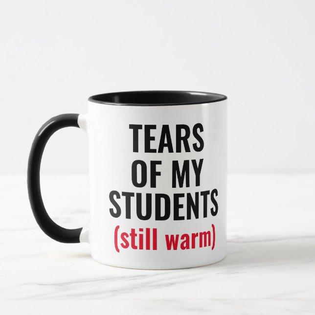 Taza Lágrimas De Estudiantes Divertidos Maestros De Mea (Izquierda)