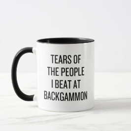 Taza Lágrimas de la gente que derroto en Backgammon Div