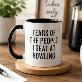 Taza Lágrimas de la gente que derroto en bolos divertid
