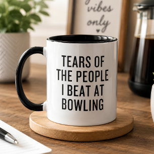 Taza Lágrimas de la gente que derroto en bolos divertid