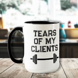 Taza Lágrimas De Mis Clientes Trainer Personal Gift Fit