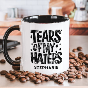 Taza Lágrimas de Mis Detractores Personalizado