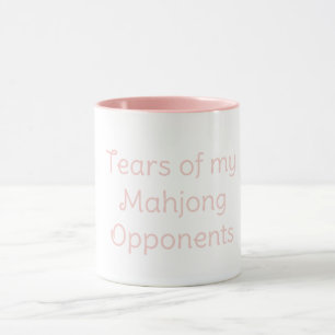 Taza Lágrimas de Mis Oponentes de Mahjong Divertidas