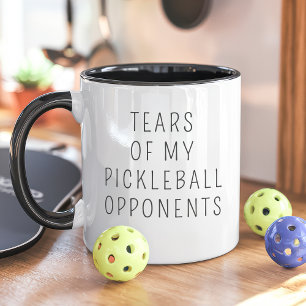 Taza Lágrimas de Mis Oponentes de Pickleball Divertido