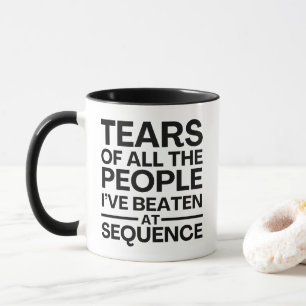 Taza Lágrimas de todas las personas que he golpeado sec