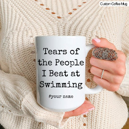 Taza Lágrimas divertidas de la gente a la que pego nada