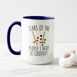 Taza Lágrimas Divertidas de la Gente que Derroto en Cro
