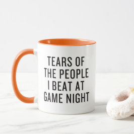 Taza Lágrimas Divertidas de la Gente que Derroto en Noc